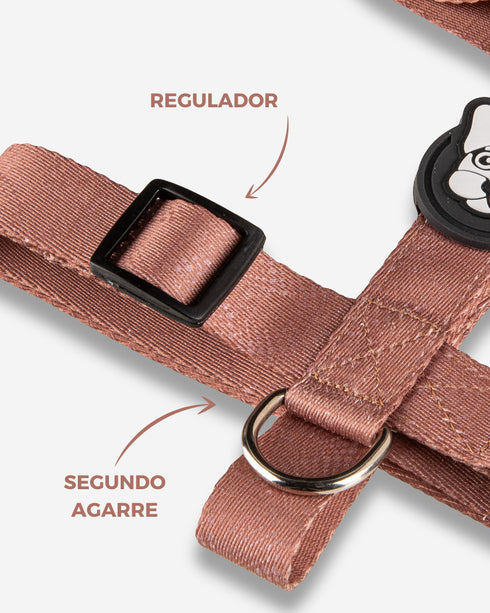 Pretal Doble Agarre VULKAN Mocca